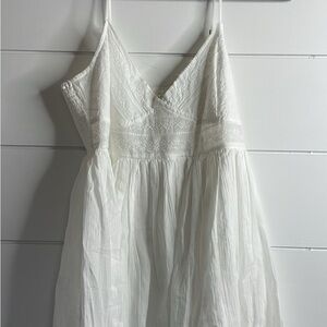 Aeropostale White Lace Bodice Spaghetti Strap Sundress